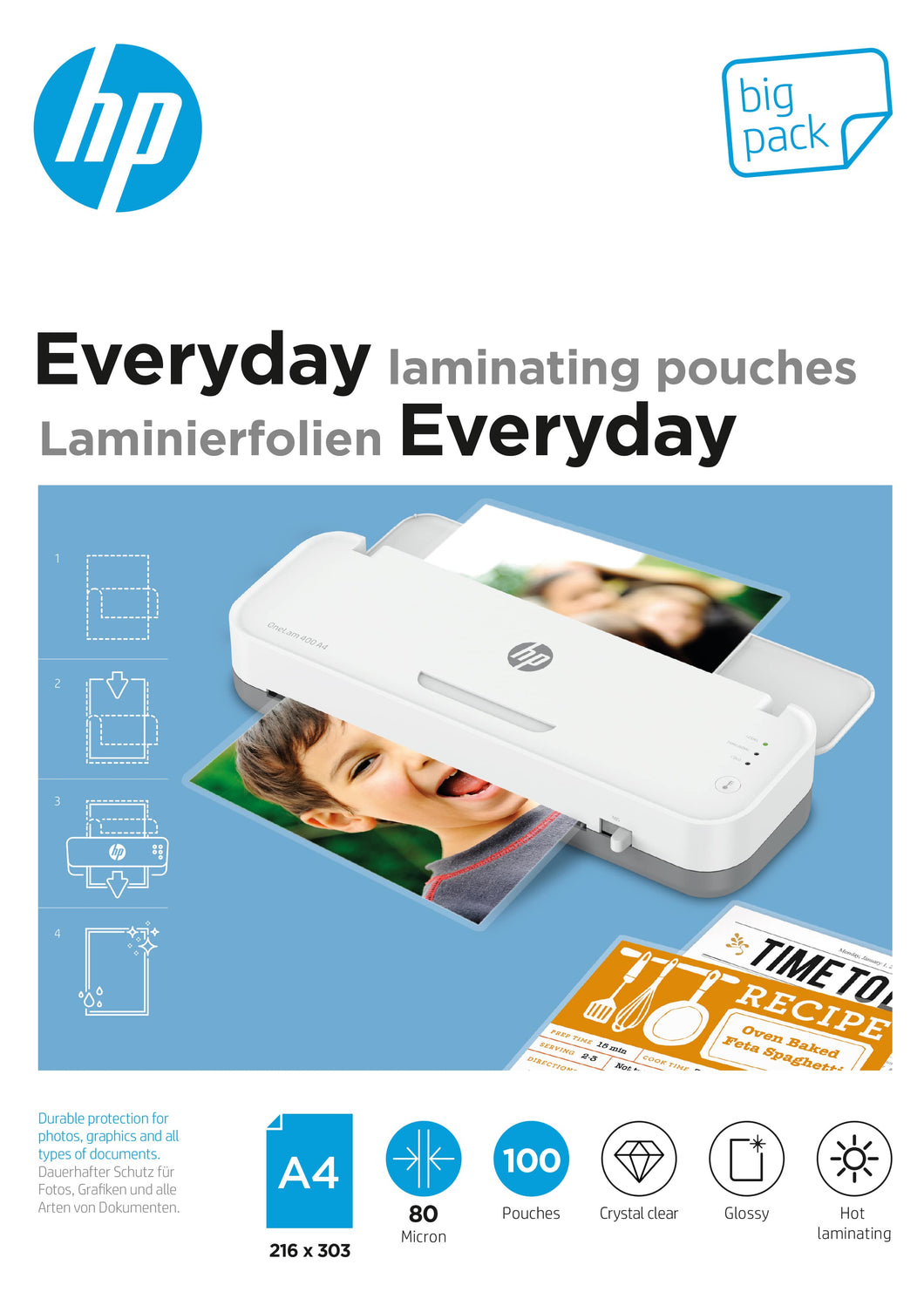 Everyday Laminierfolien, A4, 80 Mic. Big Pack